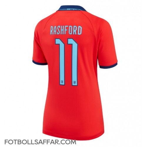 England Marcus Rashford #11 Bortatröja Dam VM 2022 Kortärmad